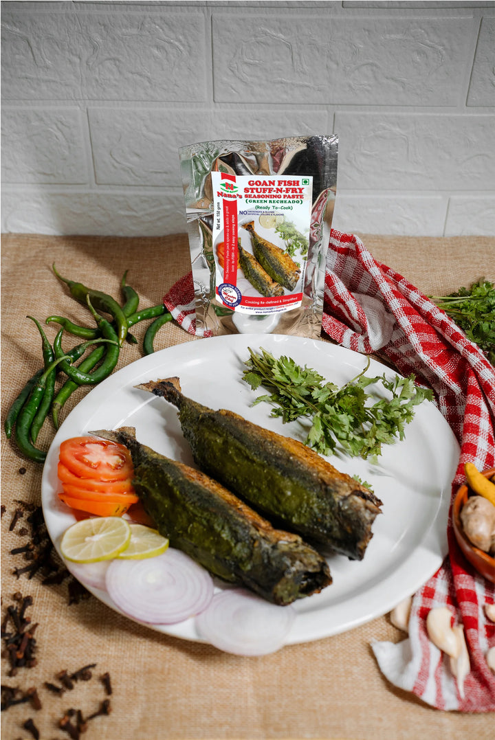 Goan Fish Stuff-N-Fry Seasoning Paste ( Green Recheado )
