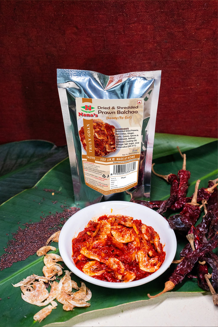 Dried and Shredded Prawn Balchao